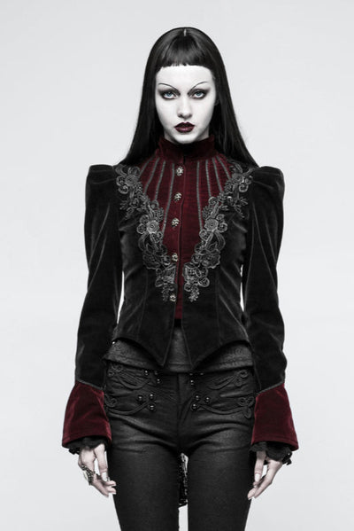 Royal Steampunk Queen Scissor-Tail Jacket