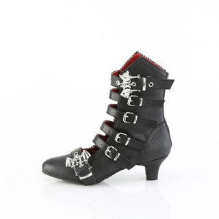 Draculine Bat Buckle Boots