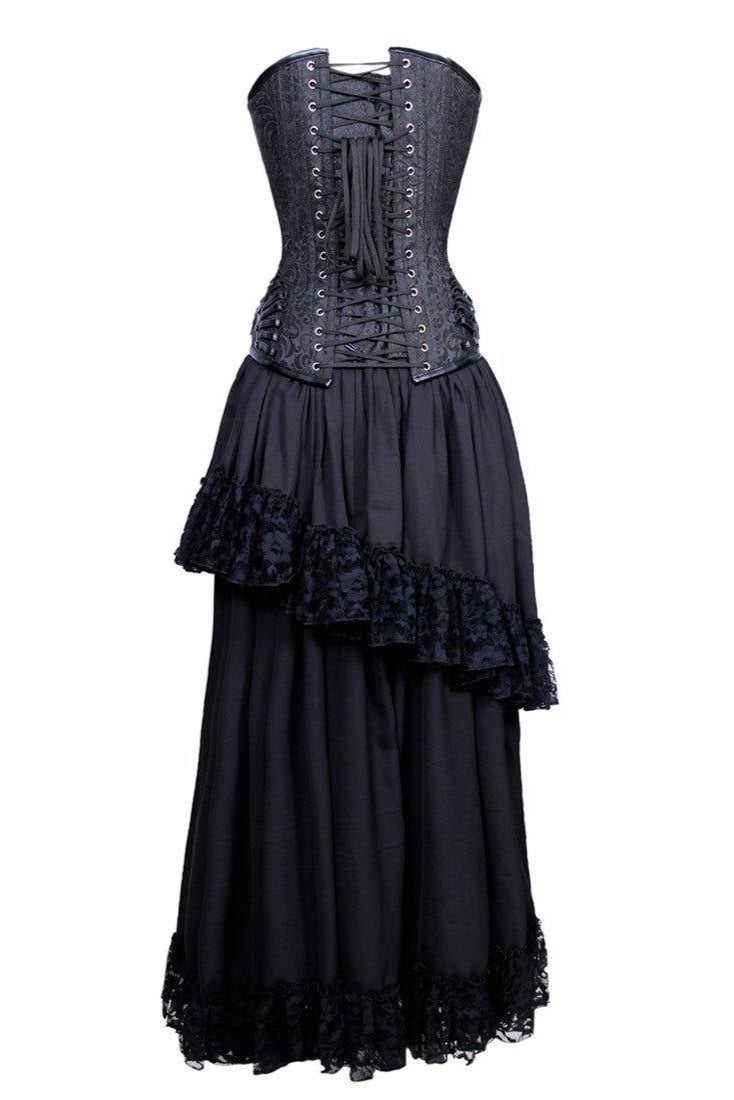 Queen of The Darkness Gothic Vampire Corset Dress OtherWorld Fashion Queen of The Darkness Gothic Vampire Corset Dress OtherWorld Fashion