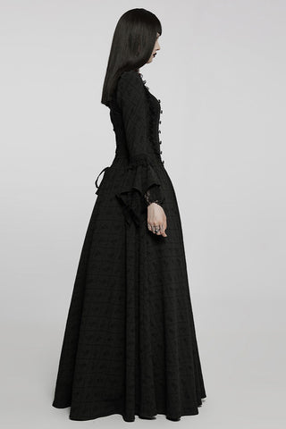 vampire long dress side view