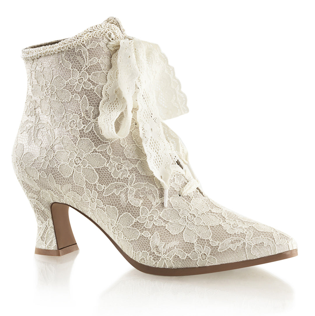 Champaign Victorian Lace-Up Wedding Boots