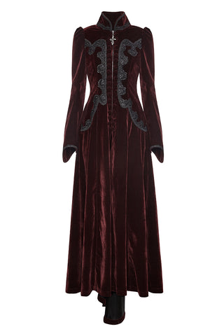 red gothic dress