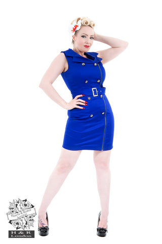 blue mini dress