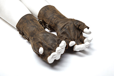 Fingerless Combat Gloves Brown