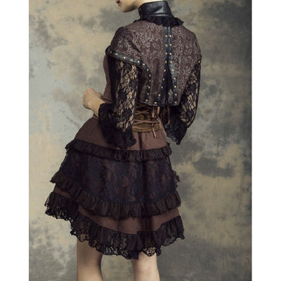 Leather & Lace Steampunk Bolero
