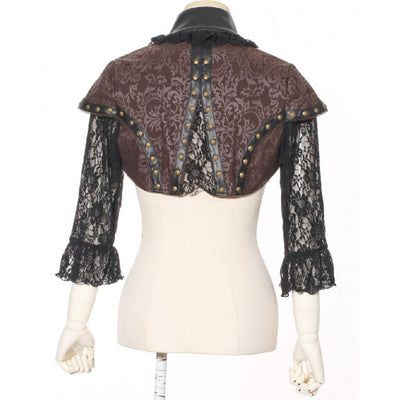 Leather & Lace Steampunk Bolero