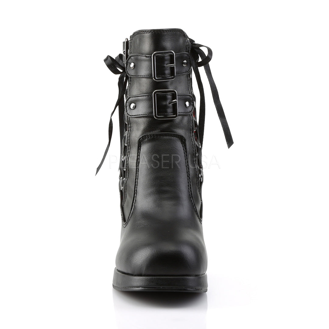 日本未発売+関税込☆ DEMONIA CRYPTO-51 Demonia Crypto-51 Gothic Steampunk Corset Style Ankle Boots