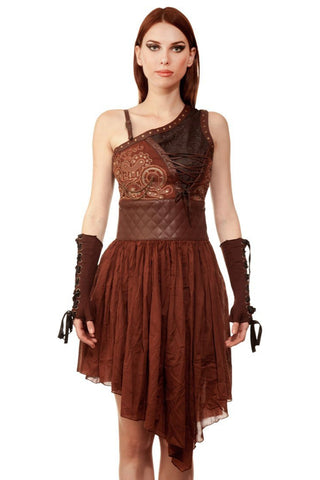 Asymmetrical Steampunk Dress