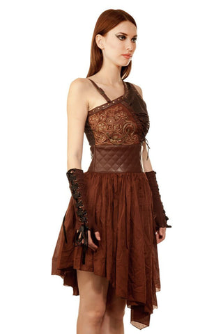 Asymmetrical Steampunk Dress