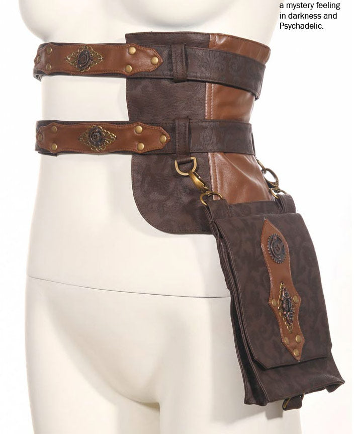 Lola Loves Leather STEAMPUNK, PIRATE, GOTHIC Extra Wide Waist Belt