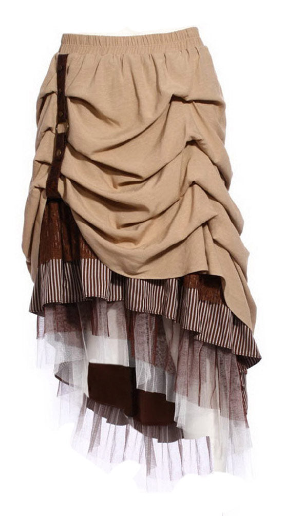 Steampunk Ruched Skirt