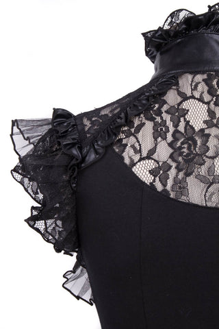 Countess Black Sleeveless Top