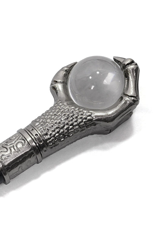 devil fashion as081 dragon skeletal claw holding a glass orb victorian staff