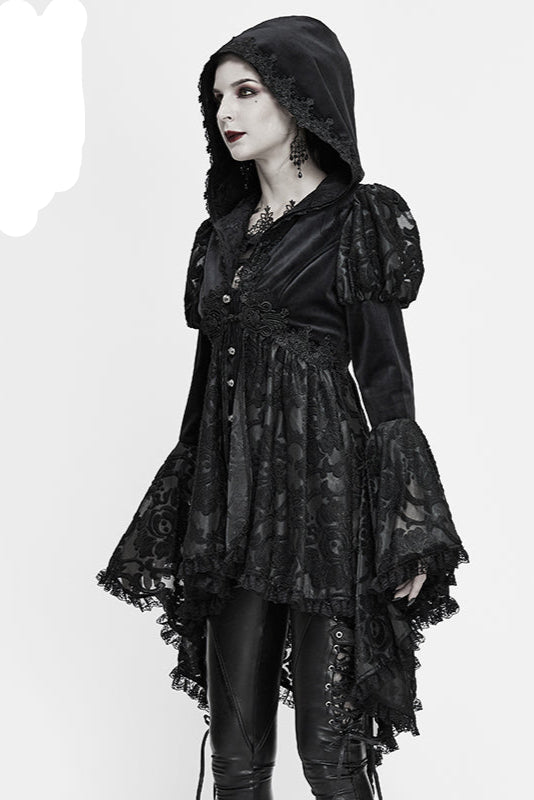 ALEXIA HOODED TAILCOAT