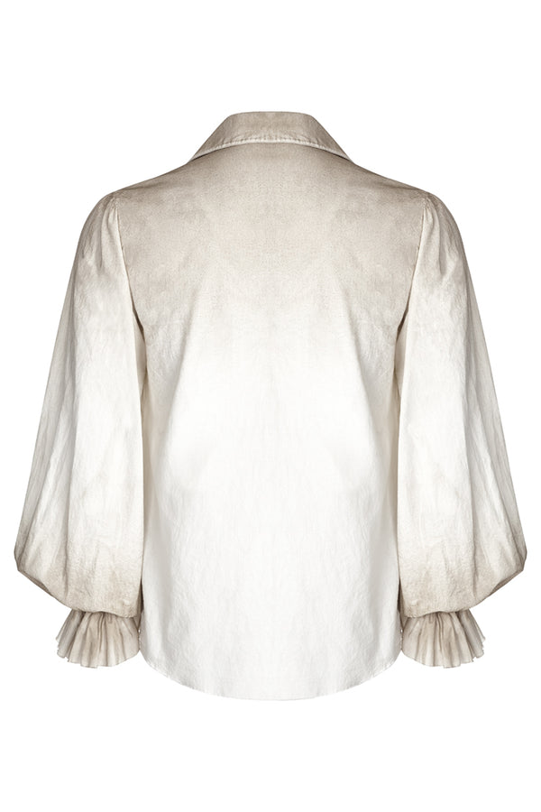 White Pirate Top Victorian Style White Shirt Punk Rave WY-873