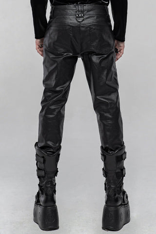 Men's Leather pants - Punk Rave WK-433