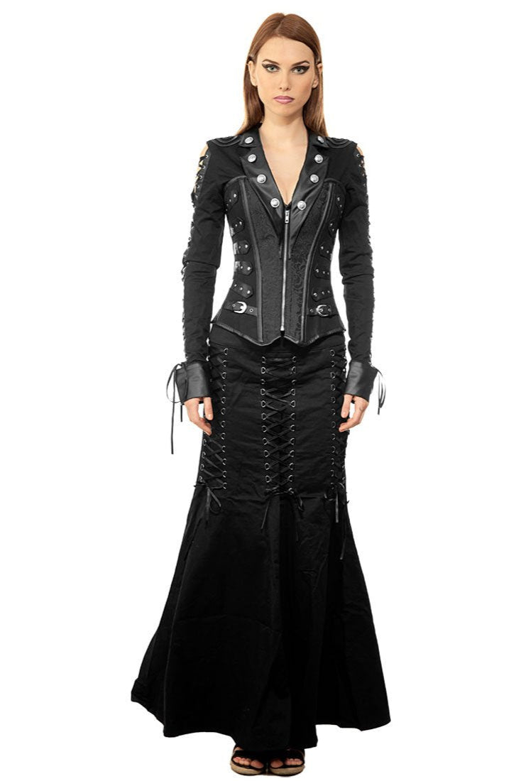military style gothic corset jacket