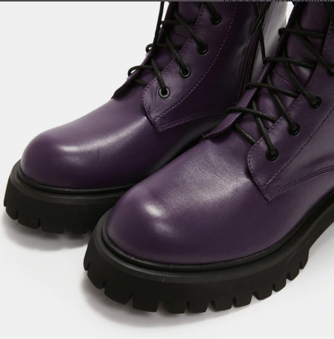 My Purple Combat Boots