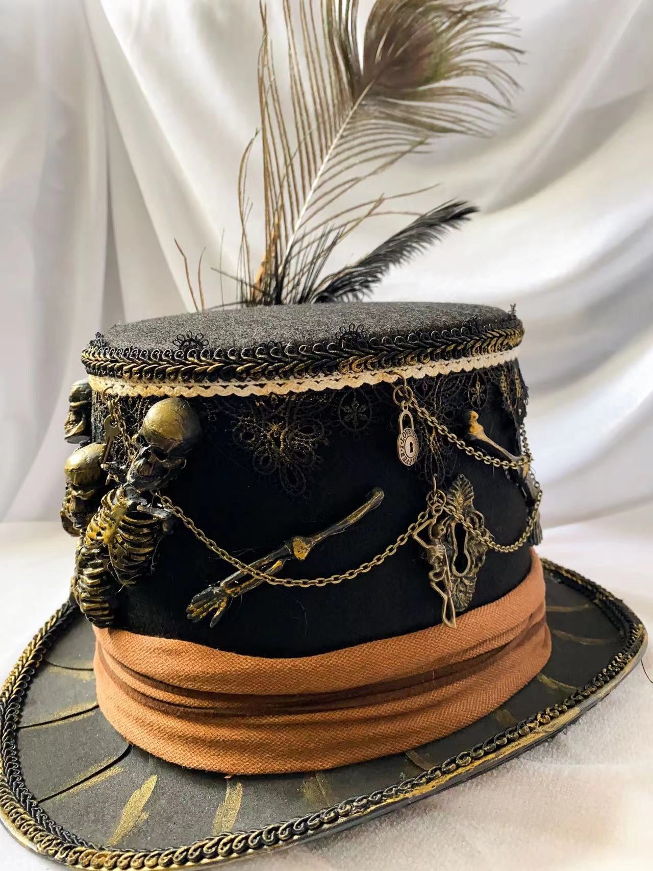 Skull top hat 5