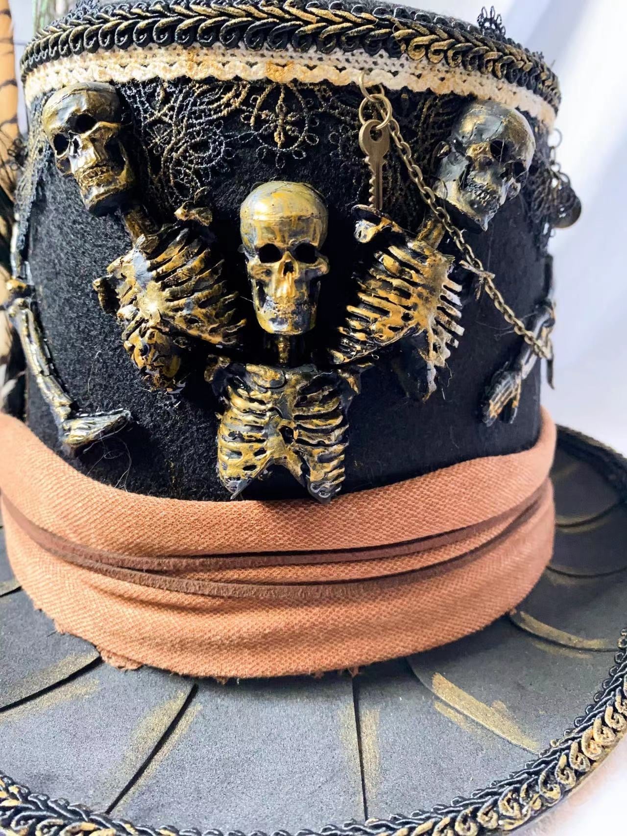 Skull top hat